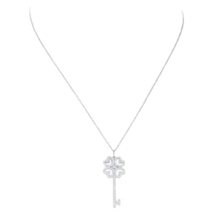 Tiffany & Co. Quatra Heart Platinum and Diamond Pendant Necklace Tiffany & Co. Quatra Heart Platinum and Diamond Pendant Necklace