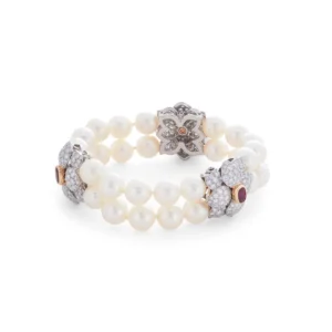 Tiffany & Co. Ruby Pearl and Diamond Bracelet Tiffany & Co. Ruby Pearl and Diamond Bracelet