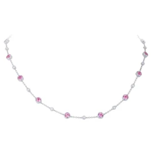 Tiffany Swing Pink sapphire and Diamond Necklace Tiffany & Co. Tiffany Swing Pink sapphire and Diamond Necklace Tiffany & Co.
