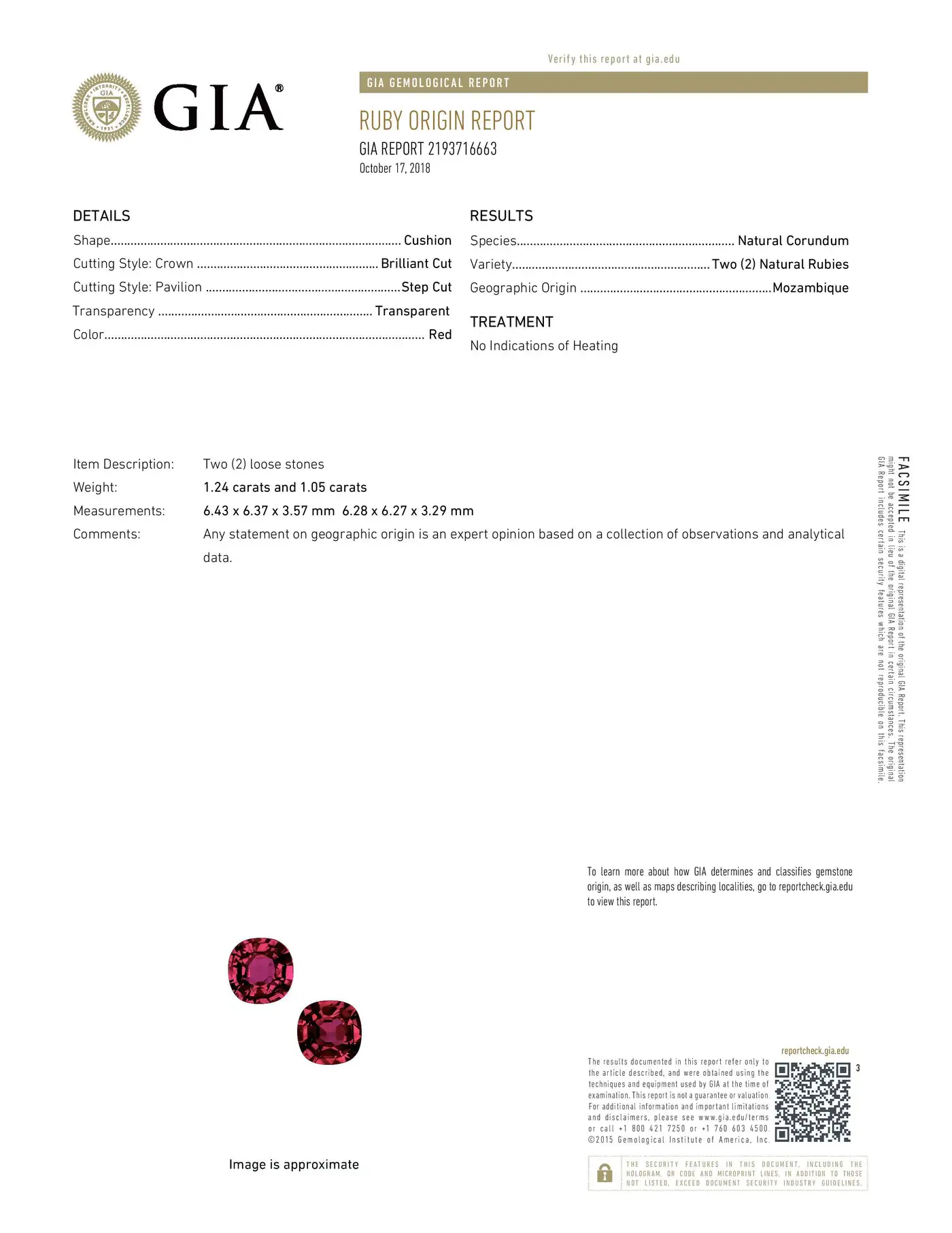 Unheated Ruby Earrings Cushion Cut 4.35 Carats GIA Unheated Ruby Earrings Cushion Cut 4.35 Carats GIA