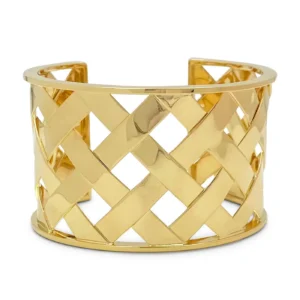 Verdura Criss Cross Yellow Gold Cuff Verdura Criss Cross Yellow Gold Cuff