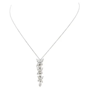 Victoria Mixed Cluster Diamond Pendant Necklace Tiffany & Co. Victoria Mixed Cluster Diamond Pendant Necklace Tiffany & Co.