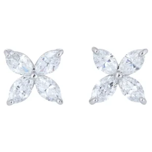 Victoria Platinum Diamond Earrings, Large Tiffany & Co. Victoria Platinum Diamond Earrings, Large Tiffany & Co.