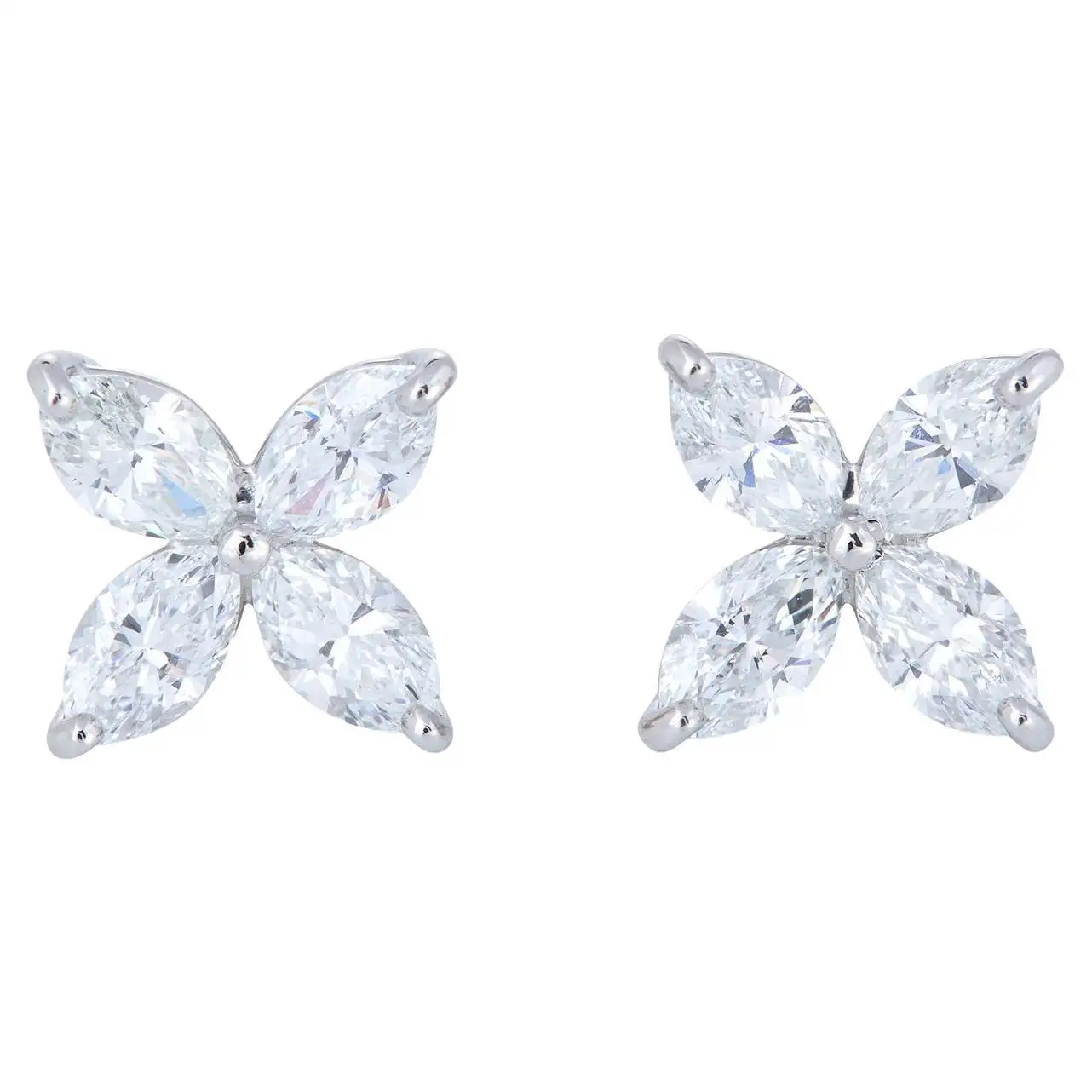 Victoria Platinum Diamond Earrings, Large Tiffany & Co. Victoria Platinum Diamond Earrings, Large Tiffany & Co.