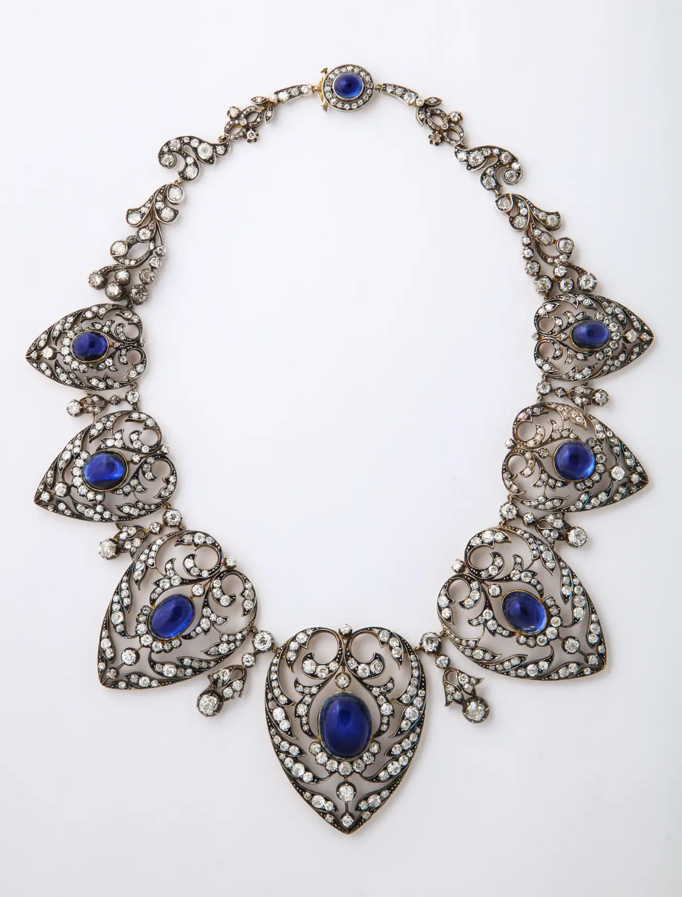 Victorian Sapphire and Diamond Necklace