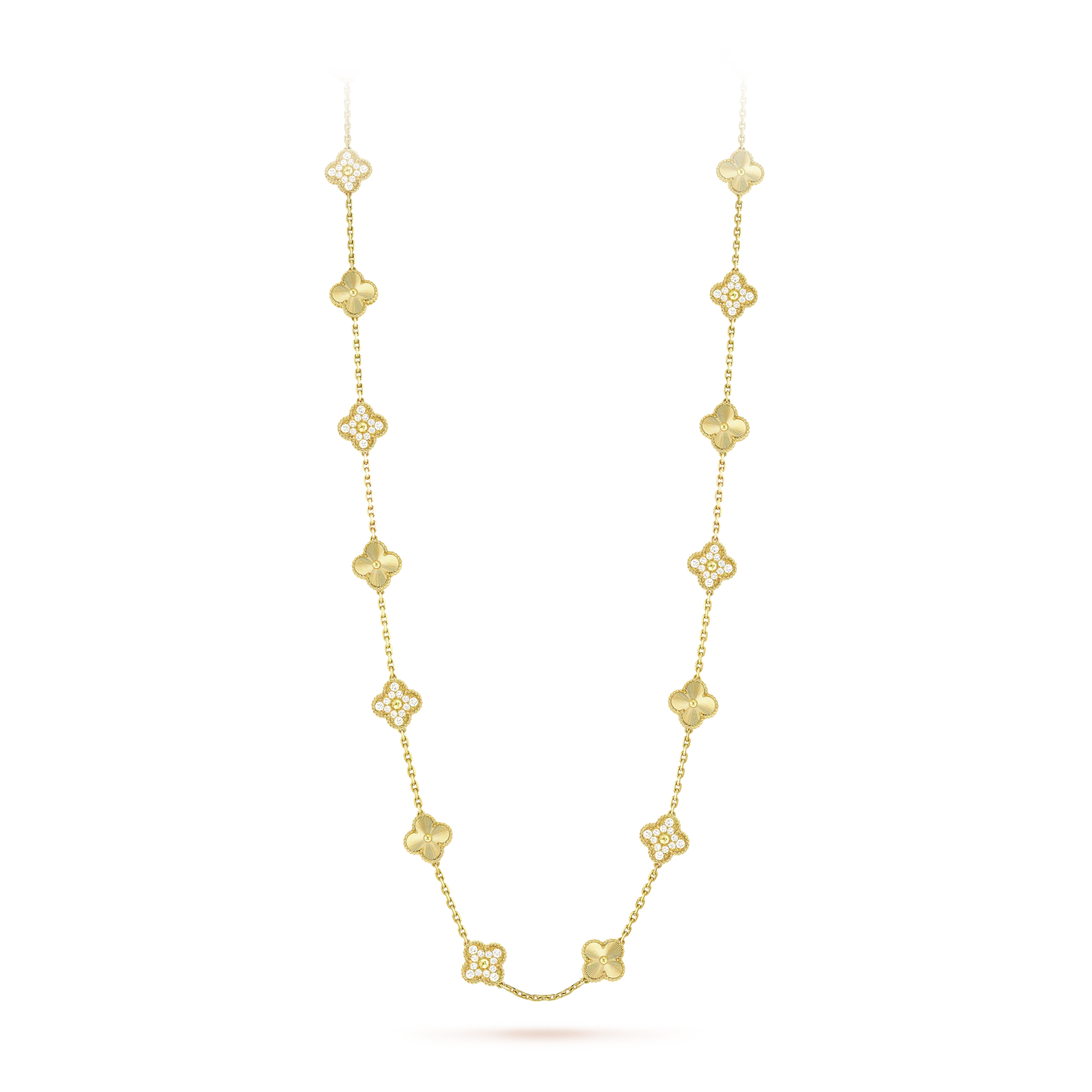 Buy Vintage Alhambra long necklace - 20 motifs Buy Vintage Alhambra long necklace - 20 motifs
