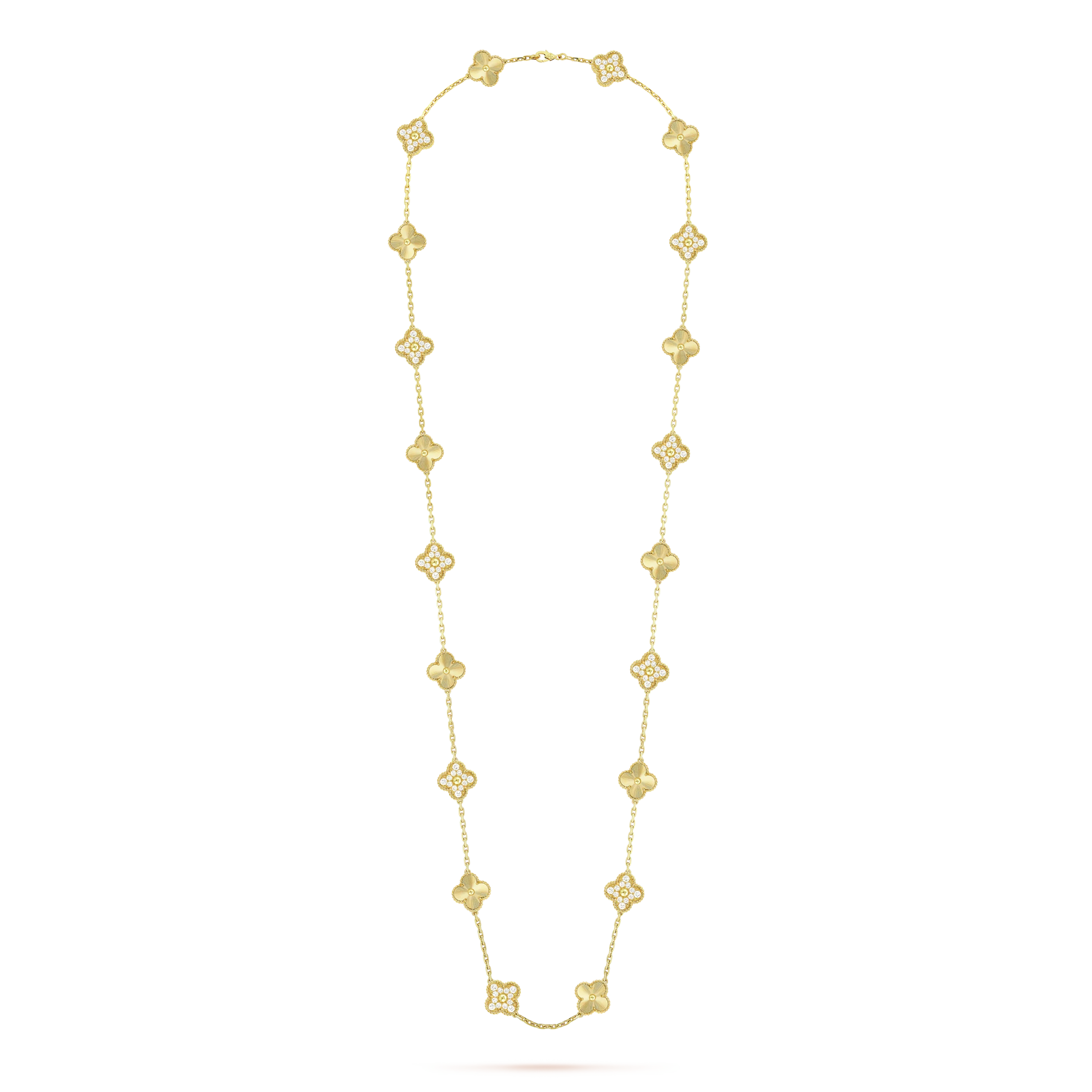 Buy Vintage Alhambra long necklace - 20 motifs Buy Vintage Alhambra long necklace - 20 motifs