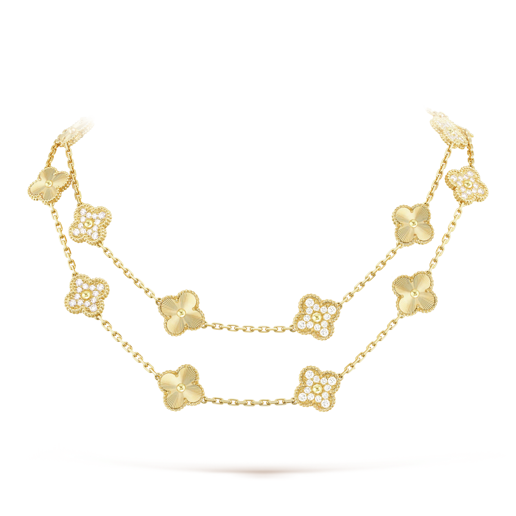 Buy Vintage Alhambra long necklace - 20 motifs Buy Vintage Alhambra long necklace - 20 motifs