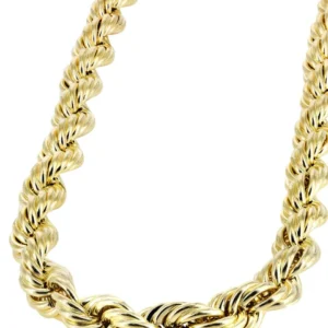 Buy 10K Gold Men's Hollow Rope Chain