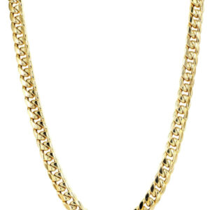 10K Gold Hollow Miami Cuban Link Chain - Men's Gold Chain